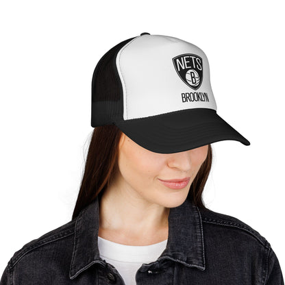 Brooklyn Nets Trucker Cap - Sporty Mesh Hat, Perfect for Game Day, NBA Fans, Gifts for Basketball Lovers, Summer Wear