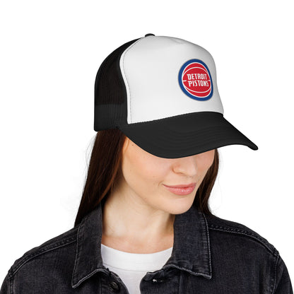 Detroit Pistons Trucker Cap - Sporty Mesh Hat, Perfect for Game Day, NBA Fans, Gifts for Basketball Lovers, Summer Wear