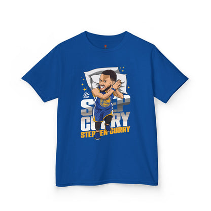 Kids Basketball Tee - Steph Sleep Unisex Heavy Cotton T-Shirt
