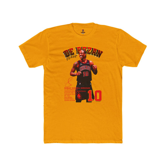 Adult Derozan Basketball Graphic Tee, Unisex Cotton Crew Shirt, Sports Fan Gift, Athletes Apparel, Retro Sportswear, Game Day Top