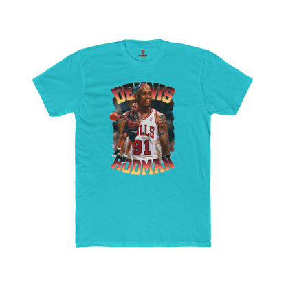 Adult Dennis Rodman Graphic Crew Tee, Vintage Sports Tees, Basketball Fan Gift, Unisex Cotton Shirt, Retro Athletic Wear