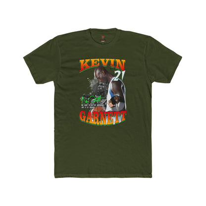 Adult Unisex Cotton Crew Tee with Kevin Garnett Graphic, Sports Shirt, Fan Gear, Gift for Basketball Lovers