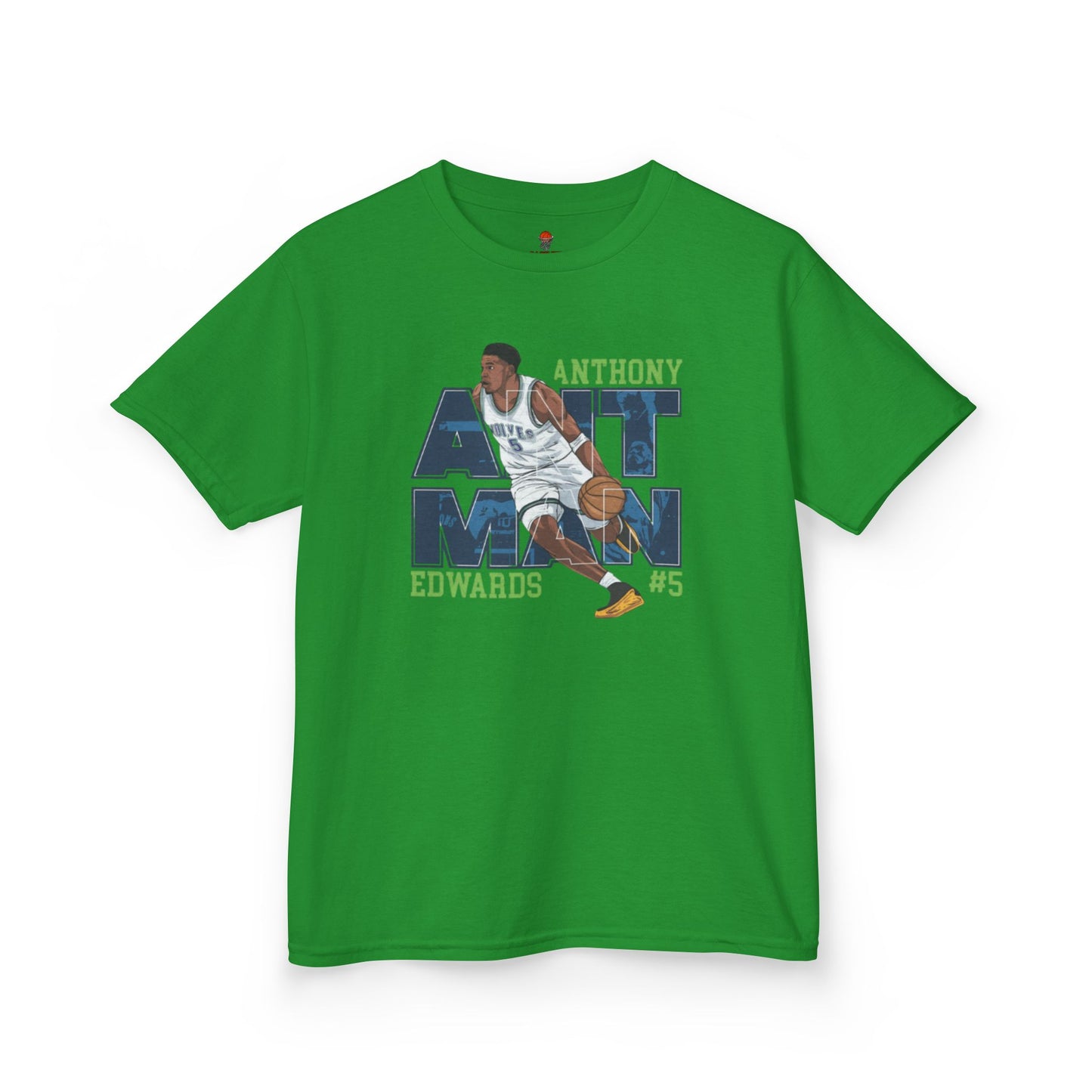 Kids Basketball Fan Tee, Kids Sport Shirt, Anthony Edwards #5 Jersey, Basketball Clothing, Personalized Kids Apparel