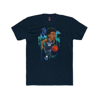 Adult Morant Unisex Cotton Crew Tee - Perfect for Basketball Fans
