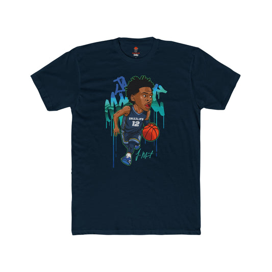 Adult Morant Unisex Cotton Crew Tee - Perfect for Basketball Fans