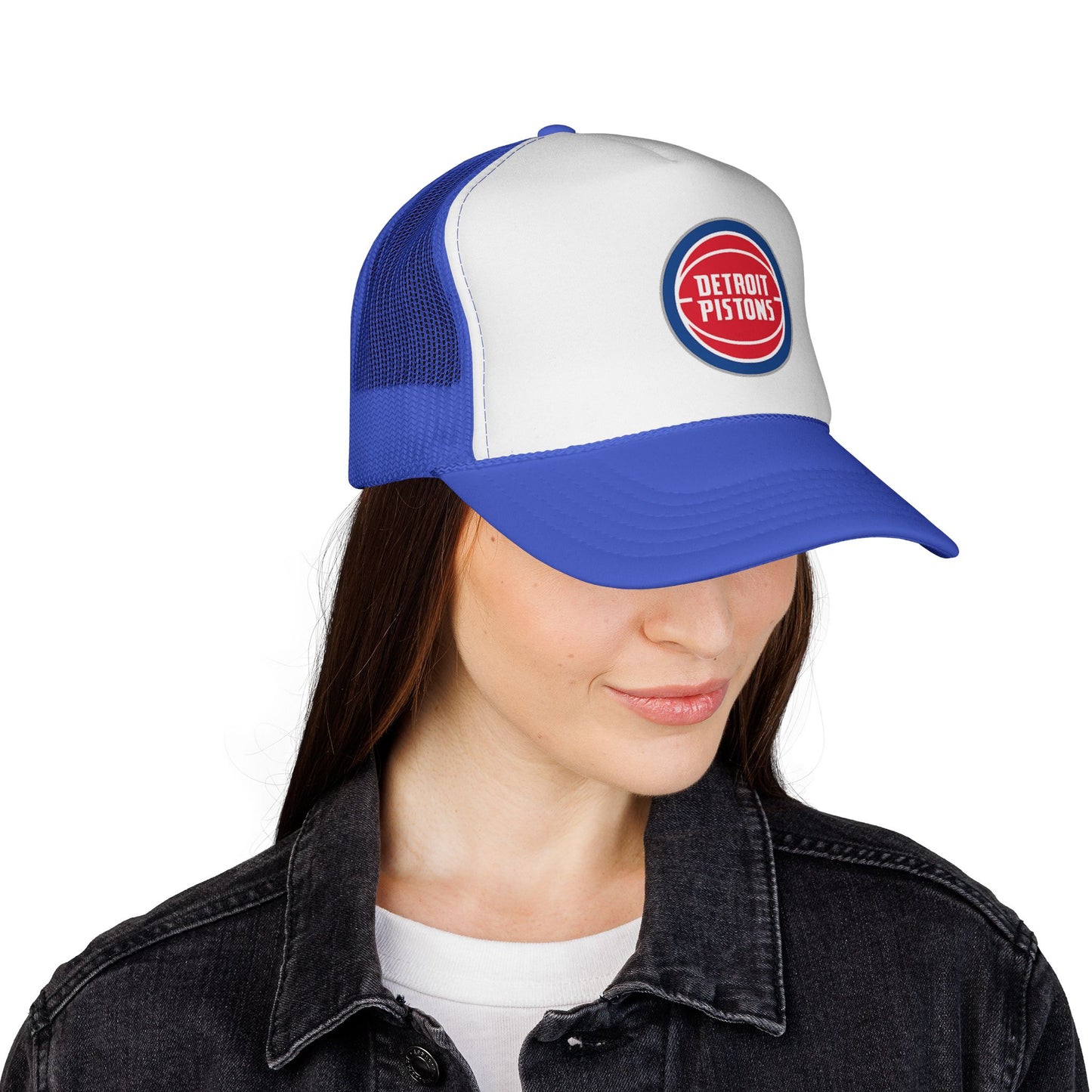 Detroit Pistons Trucker Cap - Sporty Mesh Hat, Perfect for Game Day, NBA Fans, Gifts for Basketball Lovers, Summer Wear