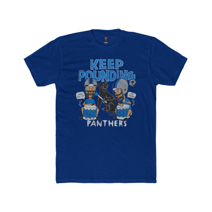 Adult Panthers Football Graphic Tee, Keep Pounding Cotton T-Shirt, Unisex Sports Apparel, Game Day Shirt, Fan Gift, Casual Outfit