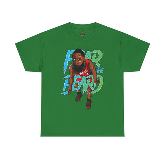Adult Fear The Beard Harden Unisex Heavy Cotton Tee - Basketball Inspired Apparel
