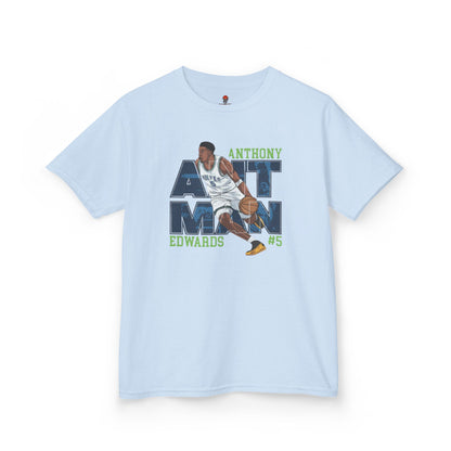 Kids Basketball Fan Tee, Kids Sport Shirt, Anthony Edwards #5 Jersey, Basketball Clothing, Personalized Kids Apparel