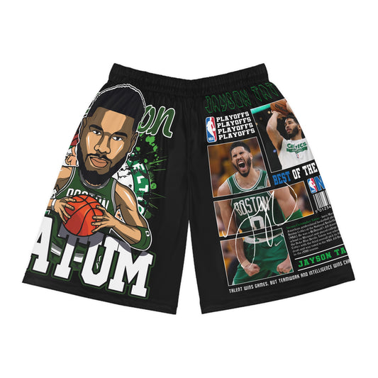 Jayson Tatum Basketball Shorts - NBA Playoff Style Sportswear
