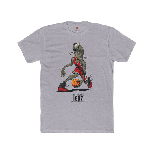 Adult Michael Jordan Retro Flu Game Unisex Heavy Cotton Tee - Basketball Inspired Apparel
