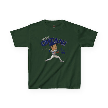 Kids Sports Shohei Tee, Youth Baseball Shirt, Kids Gift for Sports Fans, Playtime Apparel, Birthday Gift for Boys and Girls