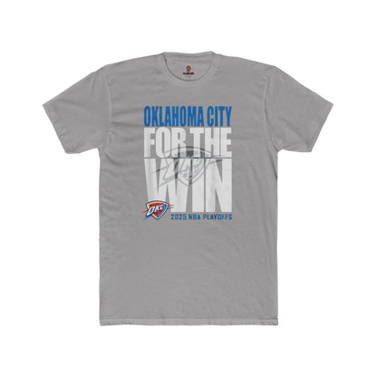 Adult OKC Thunder For The Win Unisex Cotton Crew Tee
