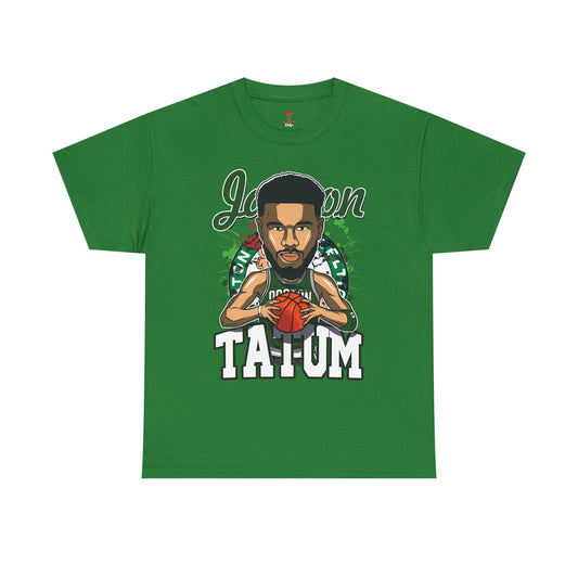 Adult Jason Tatum Anime Basketball Fan Unisex Heavy Cotton Tee
