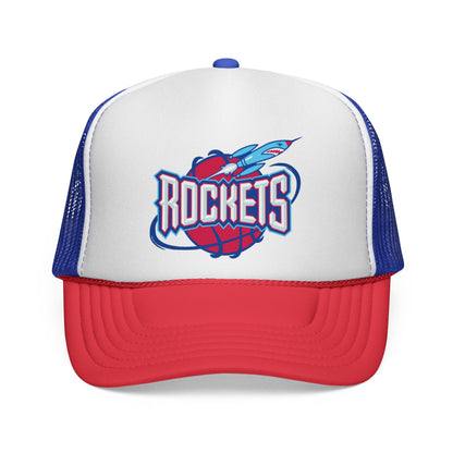 Houston Rockets Trucker Cap - Sporty Mesh Hat, Perfect for Game Day, NBA Fans, Gifts for Basketball Lovers, Summer Wear