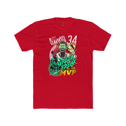 Adult Unisex Cotton Crew Tee - Greek Freak MVP Tee, Basketball Fan Shirt, Gift for Sports Lovers, Unique Graphic Tee