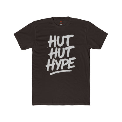 Adult Graphic Tee - Hut Hut Hype Unisex Cotton Crew Tee