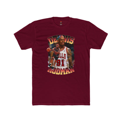 Adult Dennis Rodman Graphic Crew Tee, Vintage Sports Tees, Basketball Fan Gift, Unisex Cotton Shirt, Retro Athletic Wear